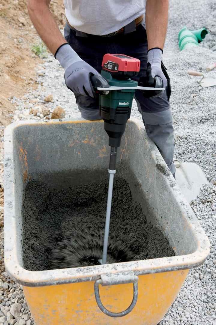 Metabo Akku-Rührwerk RW 18 LTX 120 – 601163850 – 18 V – Für kraftvolles Mischen auf der Baustelle –