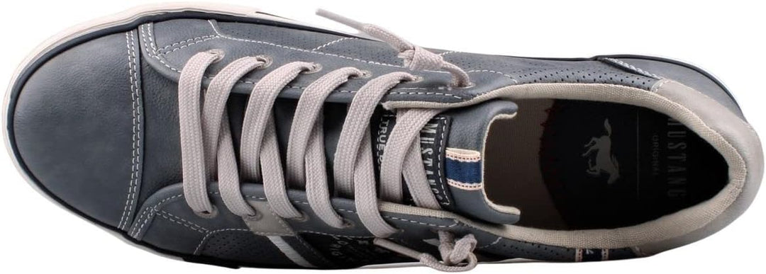 MUSTANG Herren Sneaker Schnürhalbschuh 42 EU Sky, 42 EU Sky