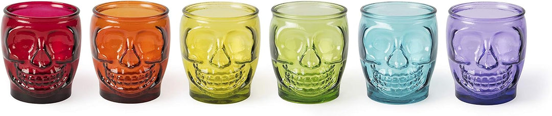 Excelsa Calavera Set mit 6 Gläsern, Glas, Calavera
