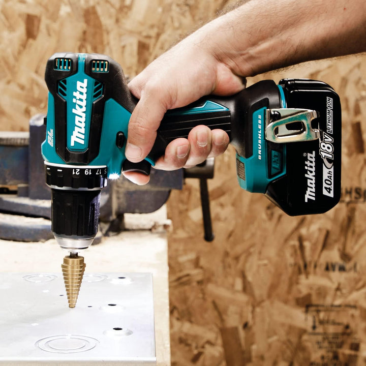 Makita DDF485Z Akku-Bohrschrauber 18 V (ohne Akku, ohne Ladegerät), Blau/Silber