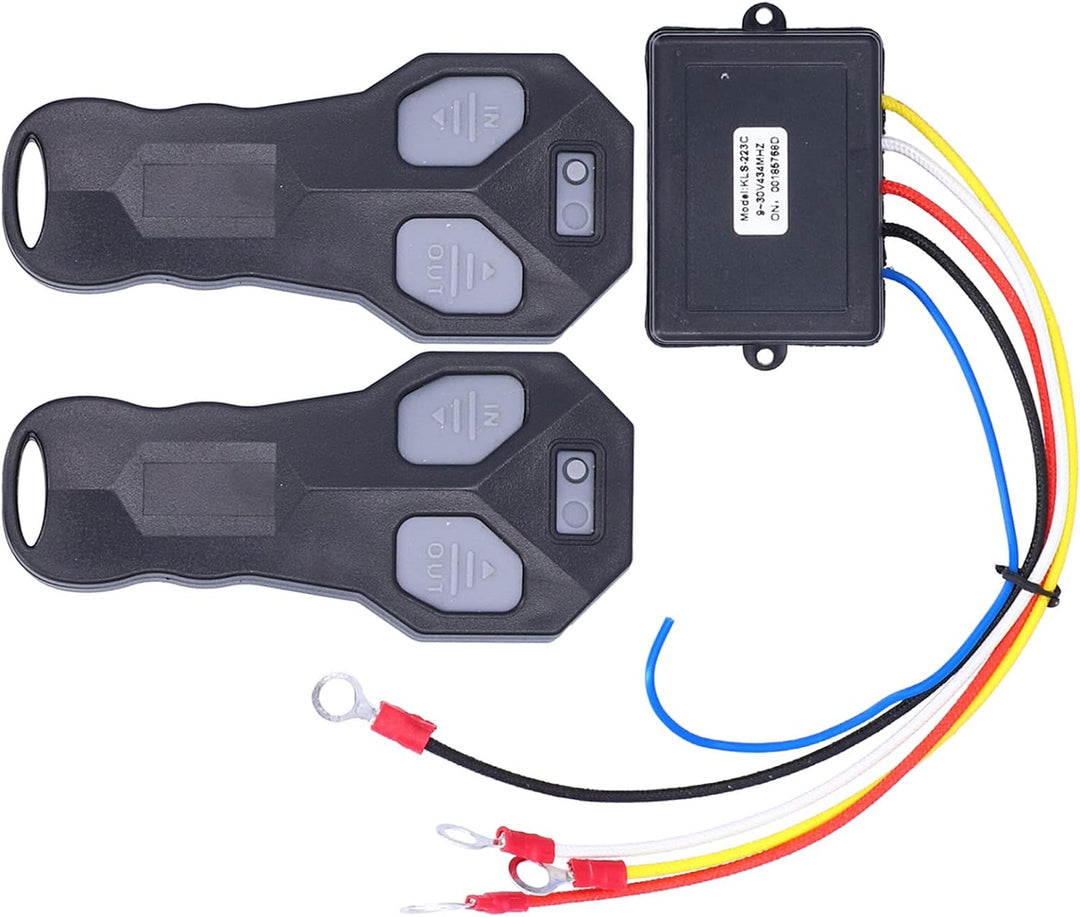 2 Stück Drahtlose Winden-Fernbedienung, Drahtloses Winden-Fernbedienungs-Controller-Kit 12 V Elektri