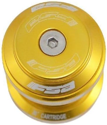 FSA Orbit MX 1-1/8Inches Threadless MTB Road Headset with Top Cap, Gold , NO.20 , XTE1506