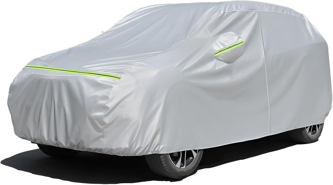 Favoto Autoabdeckung Vollgarage Auto Autoabdeckplane Outdoor - Wasserdicht Autohülle Autoplane Kompa