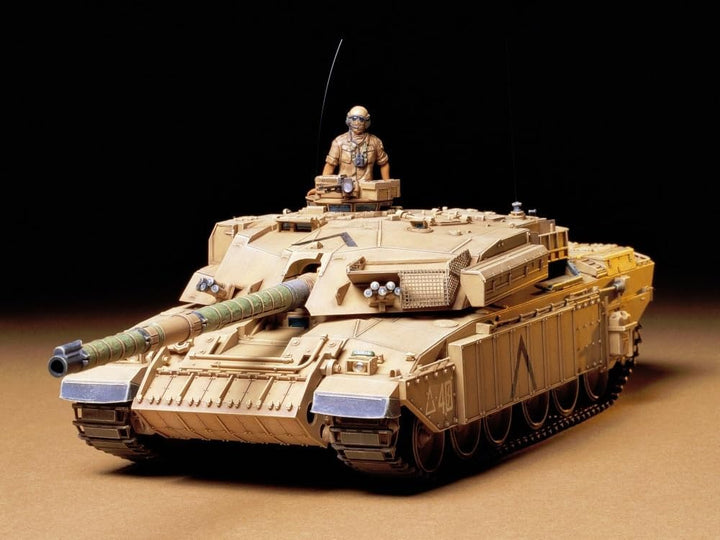 TAMIYA 300035154 300035154-1:35 Britische Kampfpanzer Challenger 1 Mk.III (2),originalgetreue Nachbi