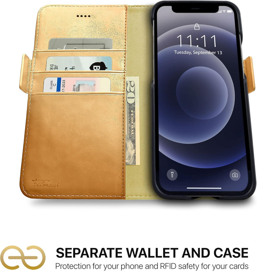 Dreem Fibonacci 2in1 Handyhülle Flipcase für iPhone 12 Pro Max | Magnetisches iPhone Case | TPU Etui