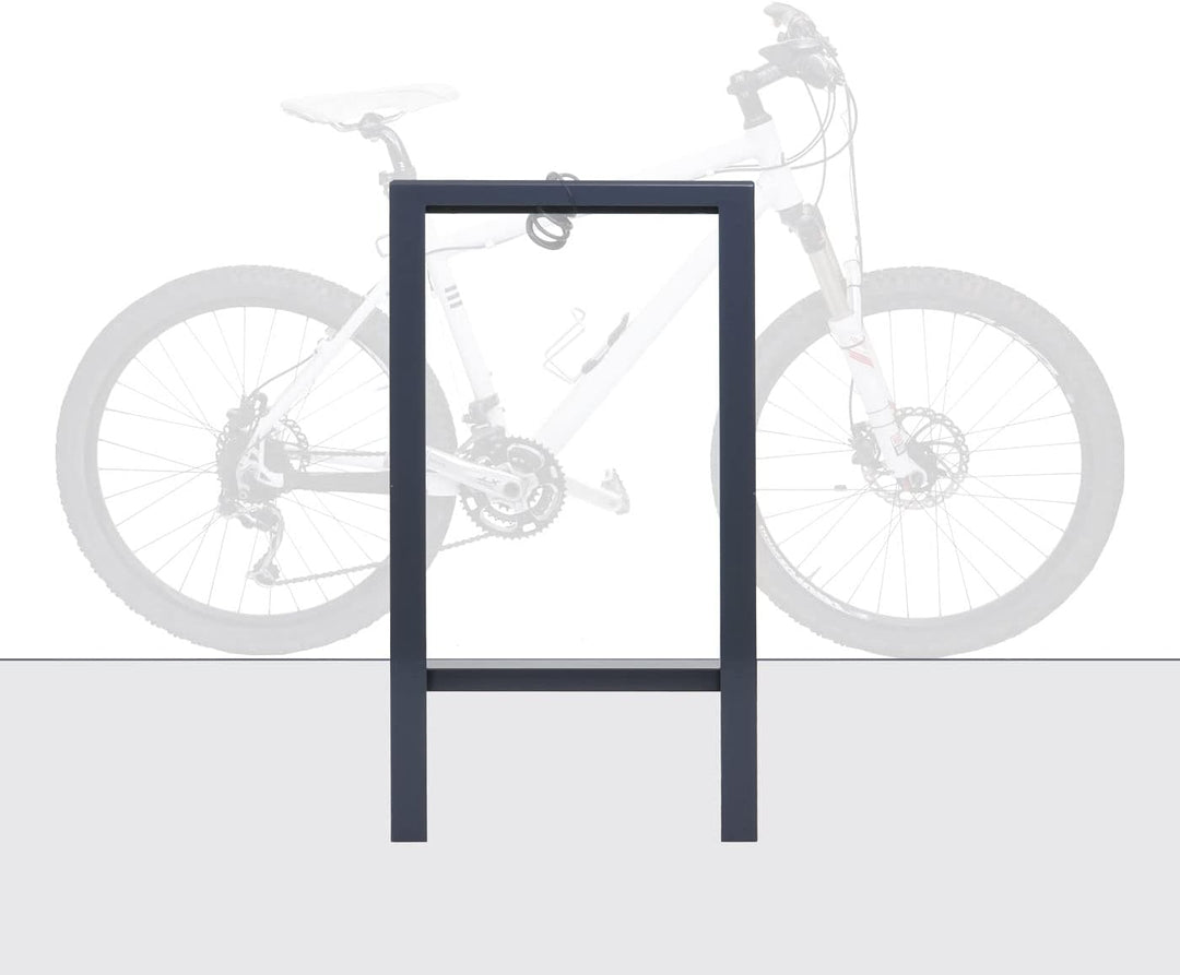 Mendler Fahrradbügel HWC-J74 Fahrradständer Anlehnbügel, verzinkter Karbonstahl Outdoor-pulverbeschi