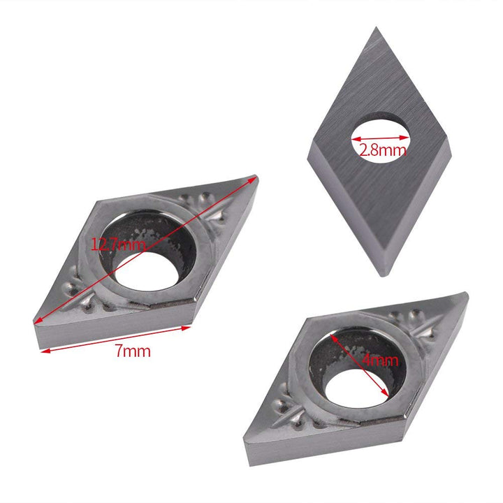 YWBL-WH Hartmetalleinsätze CNC Wendeplatten Klinge DCGT070204-AK Drehmaschine Drehwerkzeug mit Box 1