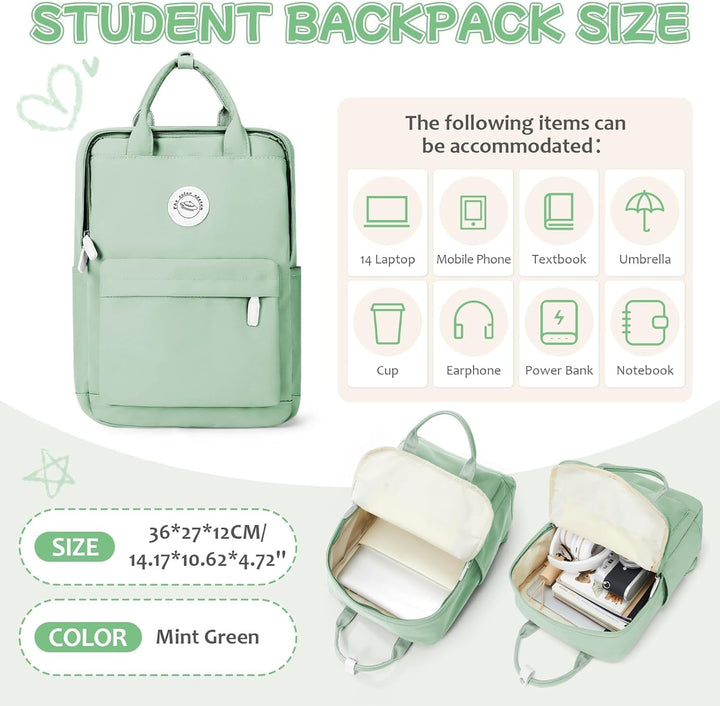 HYC00 Schultaschen Schulrucksack Teenager Mädchen Jungen Schulranzen College-Rucksack Schultasche Mä