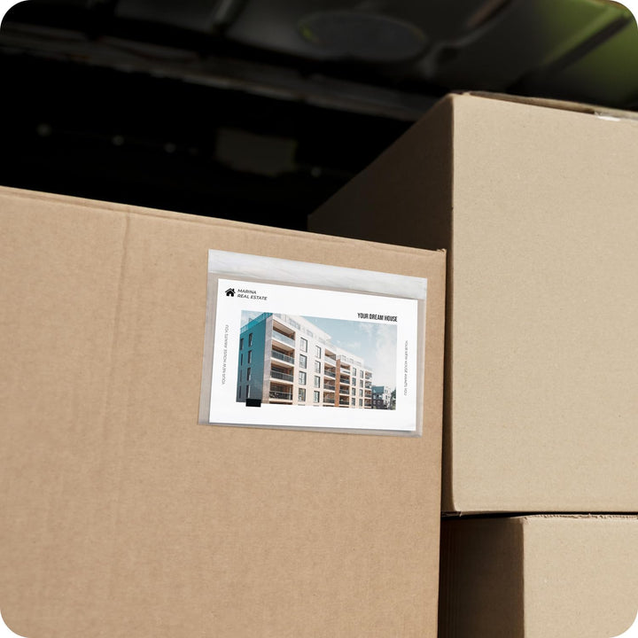 Netuno 1000x transparente Lieferscheintasche selbstklebend DIN C6 175x 129 mm Begleitpapiertasche Do