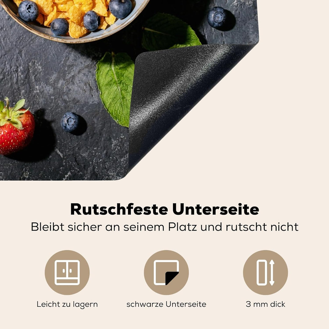 MuchoWow Herdabdeckplatte Ceranfeld Spritzschutz Küche Induktionsherd Abdeckung Induktionskochfeld C