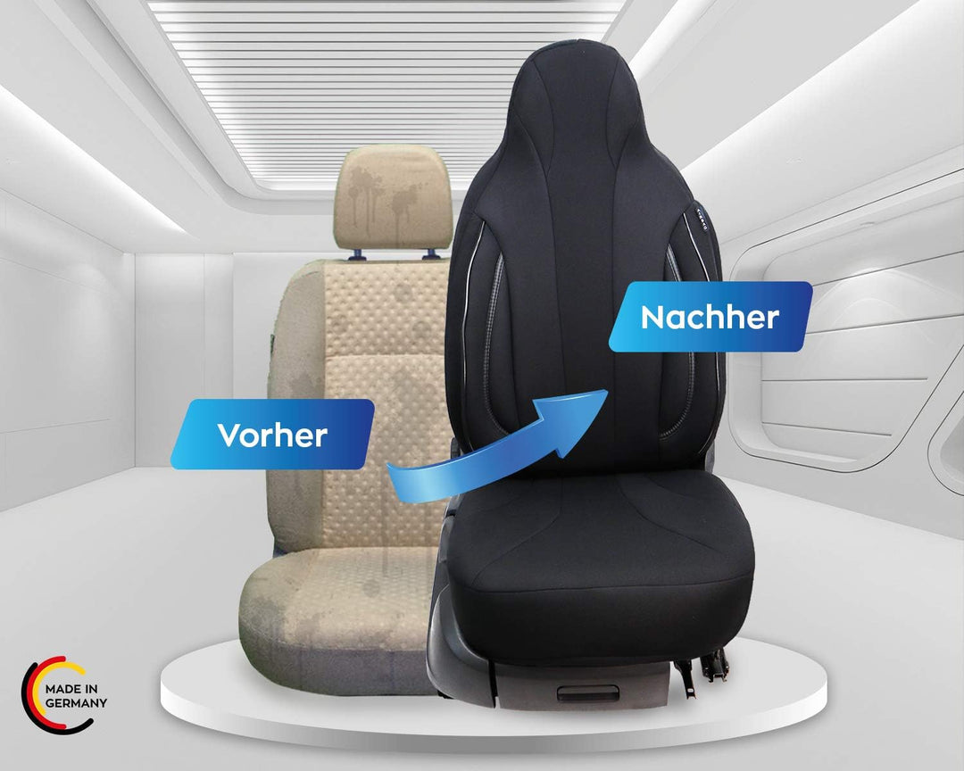 BREMER SITZBEZÜGE Mass Piloten Auto Schonbezüge kompatibel mit Skoda Karoq Fahrer & Beifahrer ab 201