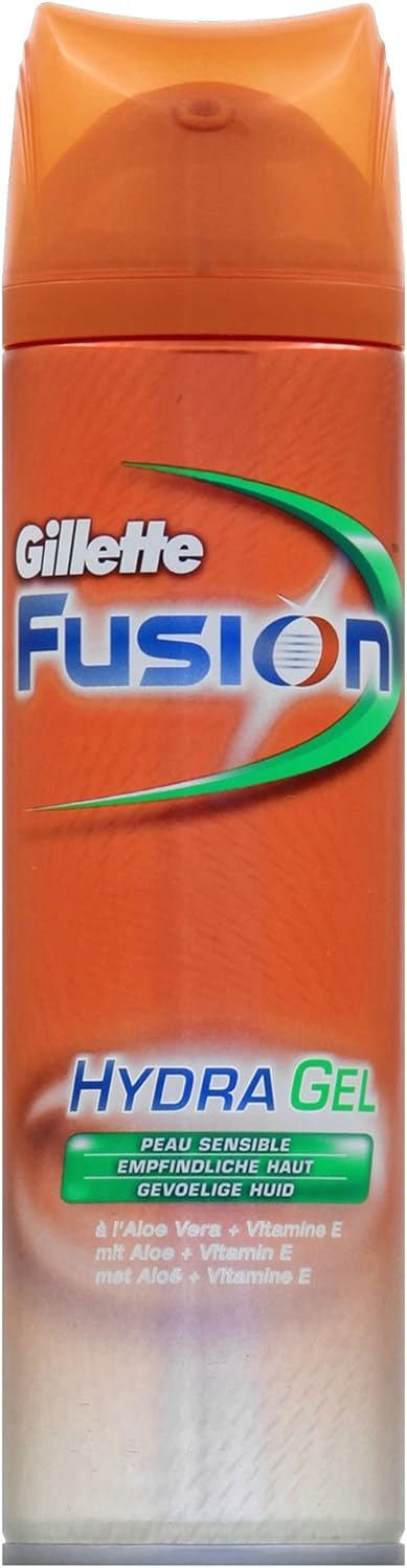 Gillette Fusion Hydra Rasiergel für empfindliche Haut 200 ml, 6 Stück (6 x 200 ml) 200 ml (6er Pack)