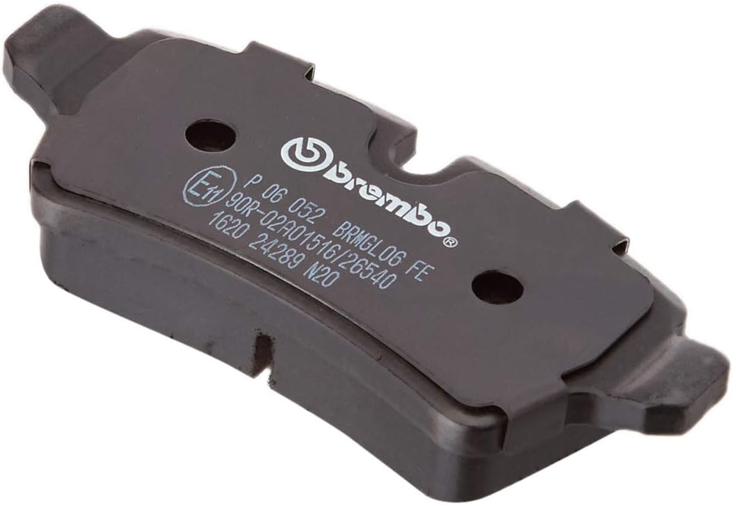 Brembo P 06 052 Bremsbelagsatz, Scheibenbremse - (4-teilig) & A00298 Verschleissanziger für Bremsbel