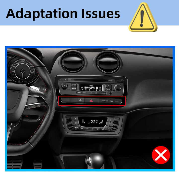Podofo Carplay Autoradio für Seat Ibiza 2009-2013, Android 2G+32G HiFi, 9" Touchscreen Android Auto