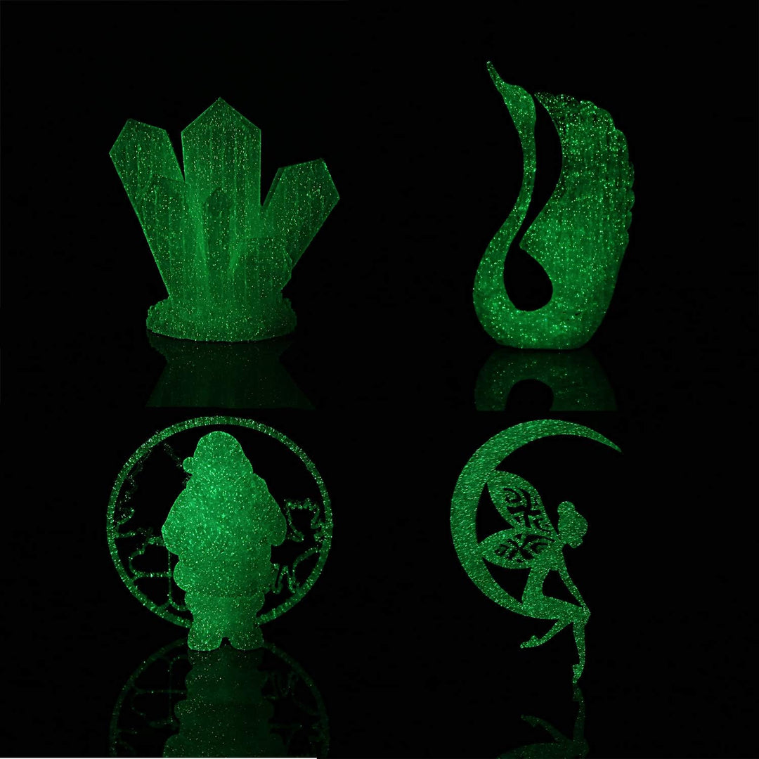 AMOLEN PLA Leuchtet Filament 1,75 mm, Glow In The Dark,im Dunkeln Leuchtendes 3D Drucker Filament, L