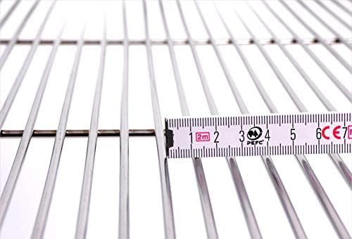 Grillrost 75 x 40 cm aus Edelstahl rostfrei und elektropoliert