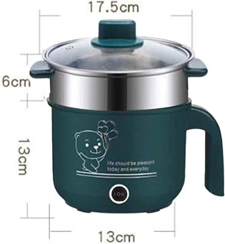 perfk Elektrische Töpfe Elektrischer Reiskocher Antihaft-Mehrzweck-2-Gang-1,8-Liter-Ramen-Kocher-Küc