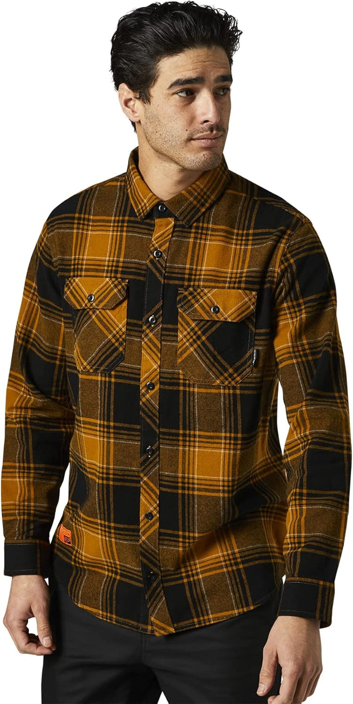 Fox Racing Herren Men's Traildust 2.0 Flannel Shirts Button-Down-Shirt S Gold, S Gold