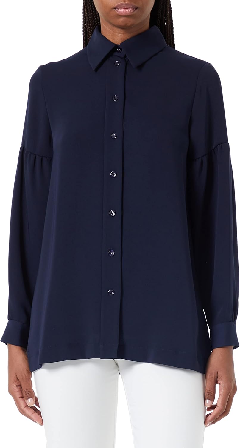 Seidensticker Damen Bluse - Fashion Bluse - Regular Fit - tailliert - Hemd Blusen Kragen - Bügelleic