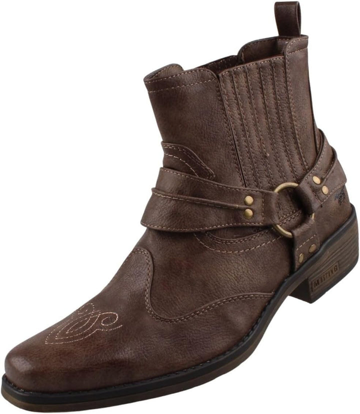 Mustang Herren Western-Stiefel Braun, Schuhgrösse:EUR 47
