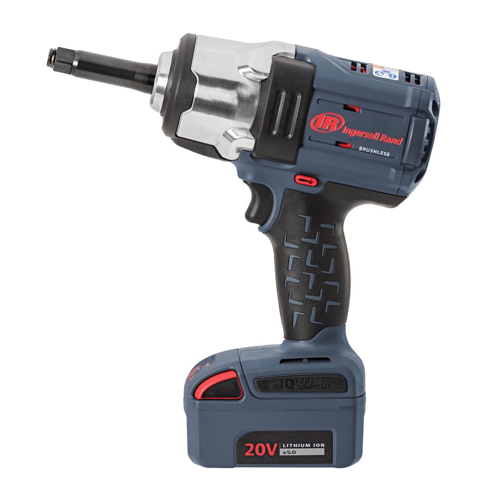 Ingersoll-Rand Akku Schlagschrauber W7252, 1,27 cm mit 5,1 cm Ext und Litium Ionen 20V Akkus 5,0 Ah,