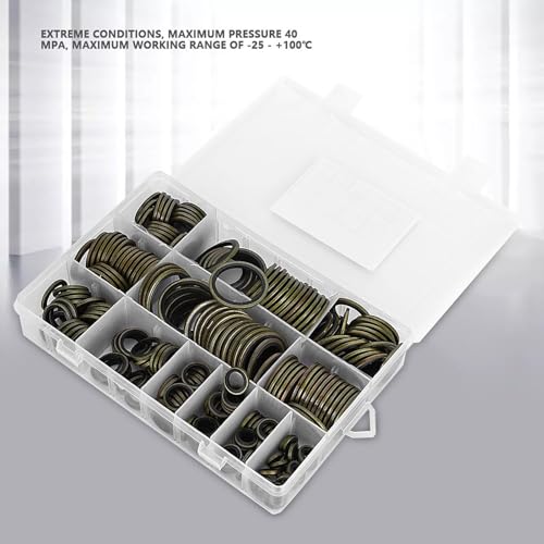 240 Stücke Gummi O-Ring Sortiment Kit für Isolationsdichtung Washer Dichtungen Klimaanlage Auto Auto