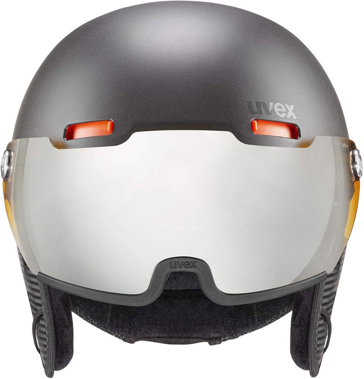 uvex hlmt 500 visor - Skihelm für Damen und Herren - mit Visier - individuelle Grössenanpassung - da