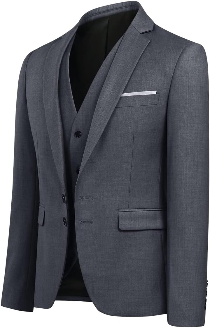 YOUTHUP Herren Sakko Slim Fit Freizeit Modern Anzugjacke für Hochzeit Party Business Abschluss Jacke