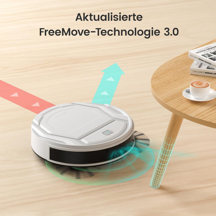 LEFANT Saugroboter, Superschlank Staubsauger Roboter mit Starke Saugleistung, WLAN Roboterstaubsauge