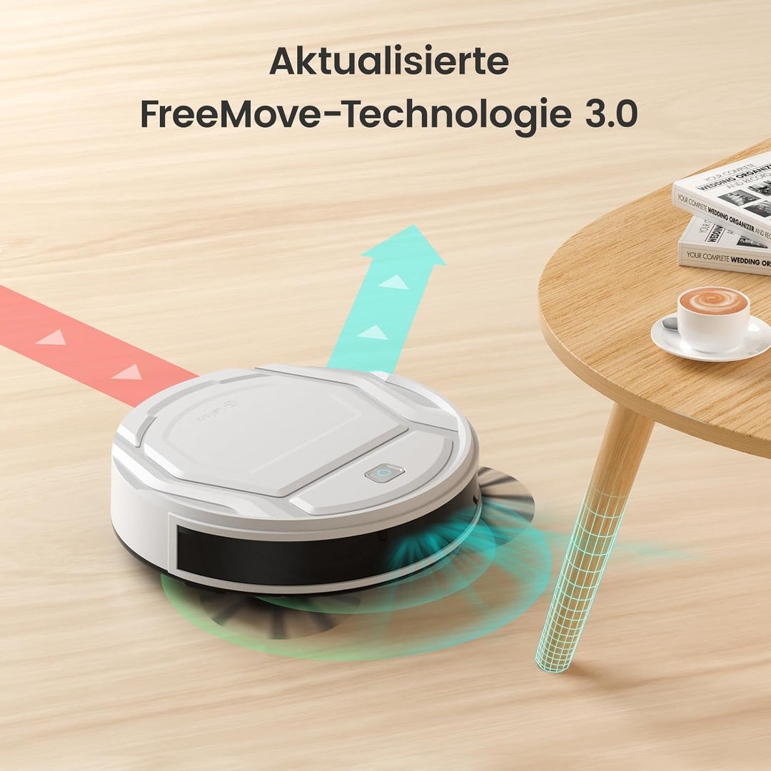 LEFANT Saugroboter, Superschlank Staubsauger Roboter mit Starke Saugleistung, WLAN Roboterstaubsauge