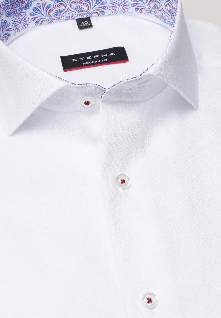 eterna Langarm Hemd Modern Fit Struktur strukturiert