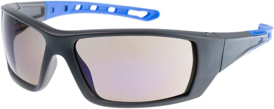 Caterpillar Planer 108-AS Safety Glasses, Grey/Blue, Blue Lens