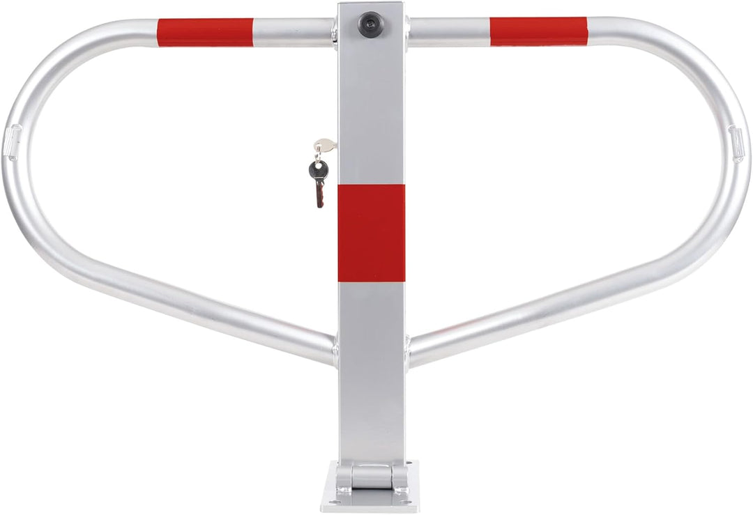 STIER Parkbügel, umlegbar, mit Zylinderschloss, 2 Schlüssel im Lieferumfang, stabiles, verzinktes St