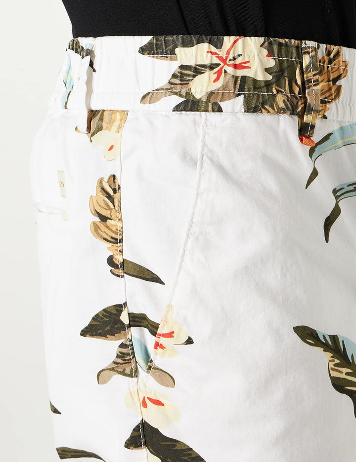 BOSS Herren Taber Shorts Flat Packed 44 White100, 44 White100