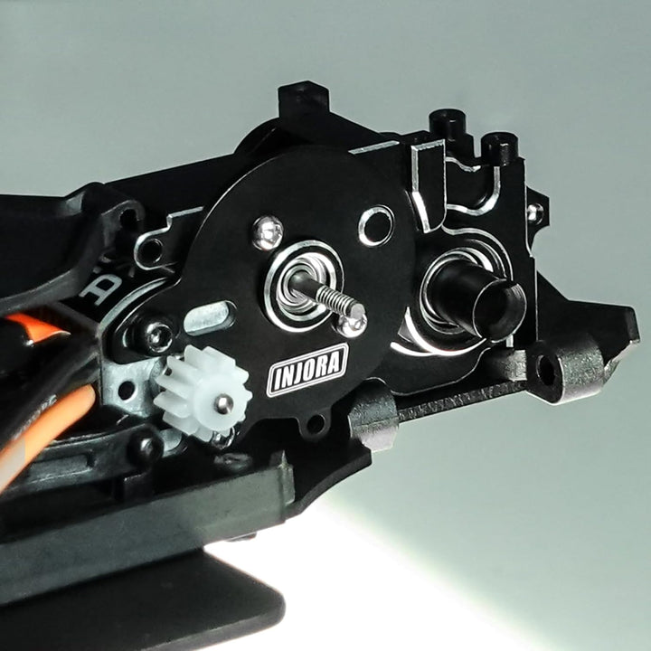 INJORA Aluminium-Getriebegehäuse mit Motorhalterung für 1/24 Buggy Losi Micro-B Upgrade