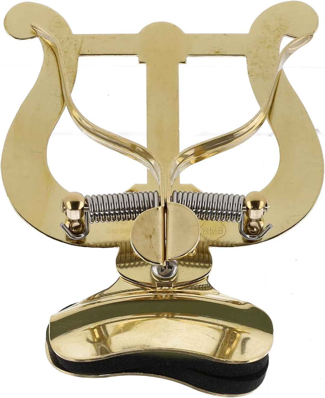 Gewa 730580 Marschnotenhalter Trompete grosse Lyra, Messing, Becherbefestigung Trompete 2 Drücker mi