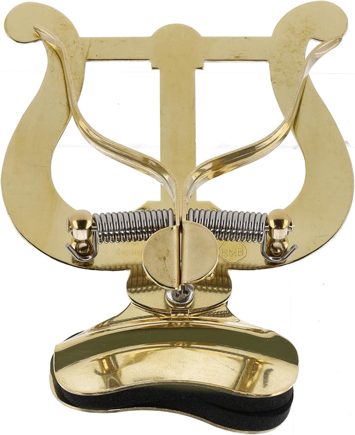Gewa 730580 Marschnotenhalter Trompete grosse Lyra, Messing, Becherbefestigung Trompete 2 Drücker mi