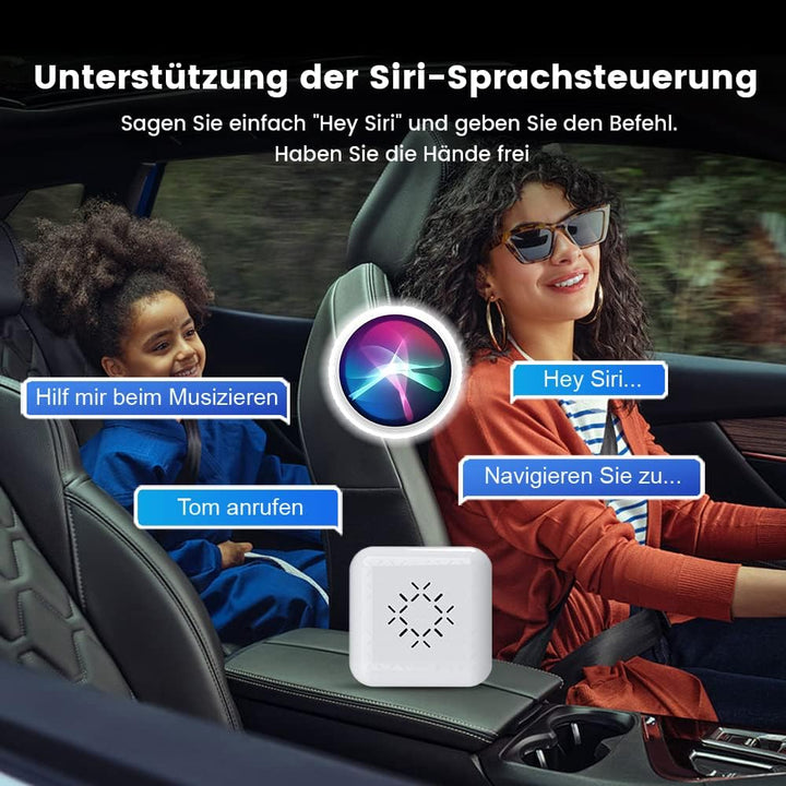 CarlinKit 3.0 Mini Wireless CarPlay Adapter für werkseitig verkabelte CarPlay Autos, kompatibel mit