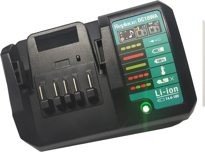 18V 4.0Ah BL1813G BL1820G BL1830G BL1840G 195608-4 Akku + Ladegerät DC18WA Ersatz kompatibel für Mak
