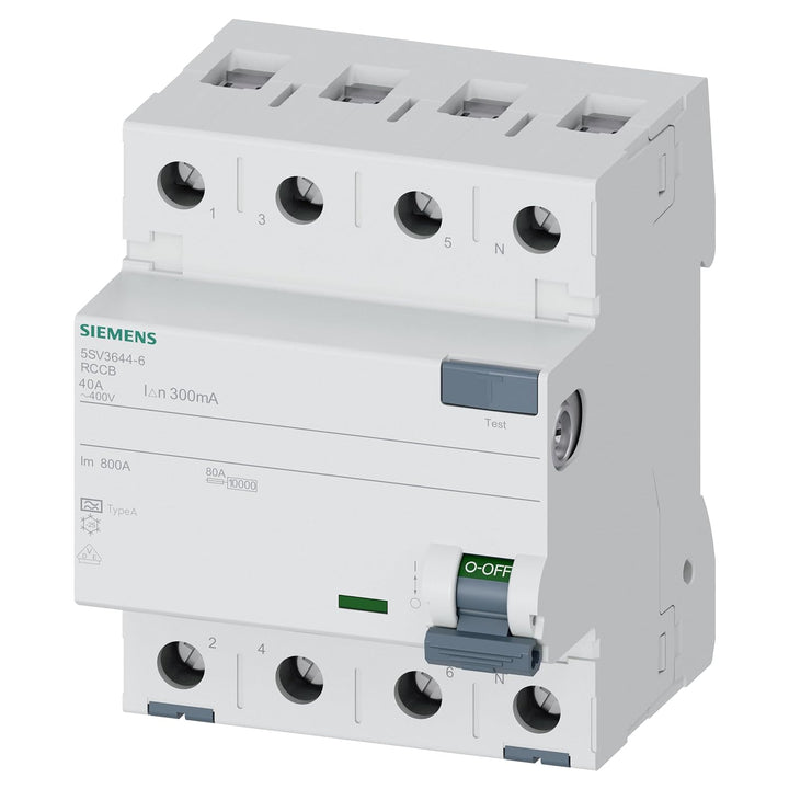 SIEMENS - FI Schutzschalter 4polig Typ A 40A 300mA Single, Single