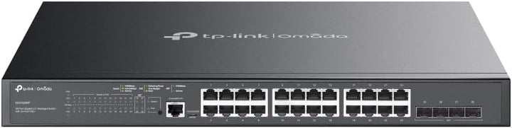 TP-Link TL-SG3428MP 28-Port Gigabit L2+ Managed Switch mit 24 PoE+ Ports (384 Watt, Zentrales Cloud-