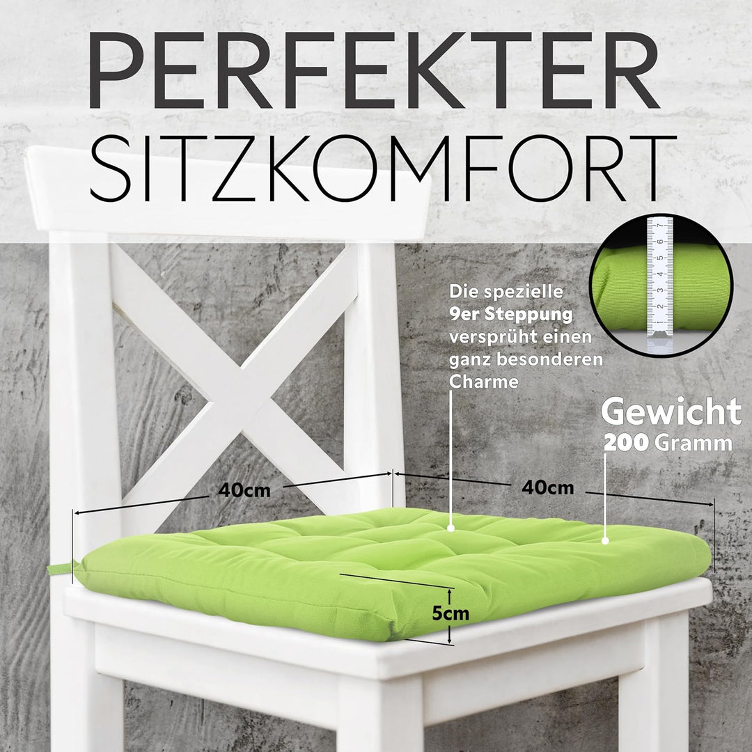 Brandsseller Sitzkissen Dekokissen Stuhlkissen Zierkissen Gartenkissen 9er Steppung - Grösse: ca. 40
