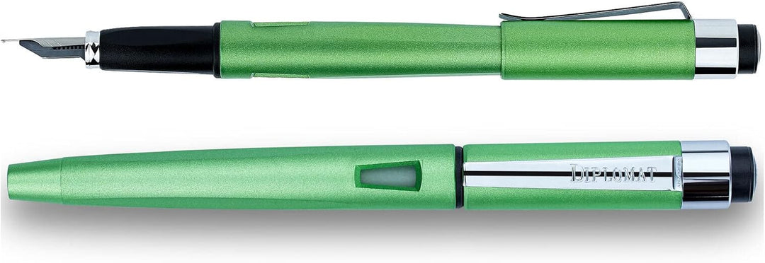 Diplomat Magnum Limonengrün Füllhalter-Set, Füllfederhalter im Set mit Schreibtinte und Konverter, S
