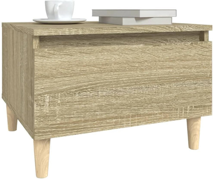 FIRBNUS Beistelltisch Sonoma-Eiche 50x46x35 cm Beistelltisch mit Schublade Beistelltisch Wohnzimmer