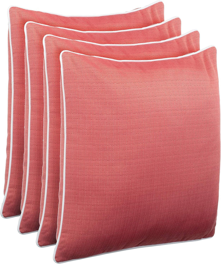 Brandsseller Outdoor Garten Kissen Dekokissen Leinenoptik strukturiert Schmutz- und Wasserabweisend