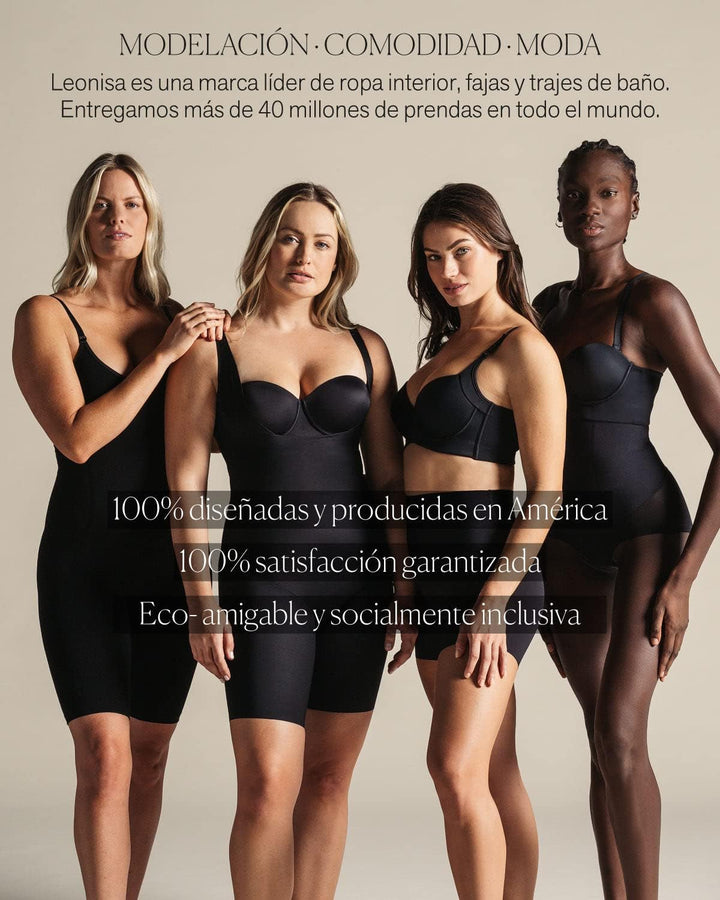 Leonisa Hochtaillierte Miederhose strafft Bauch und Taille, L Beige