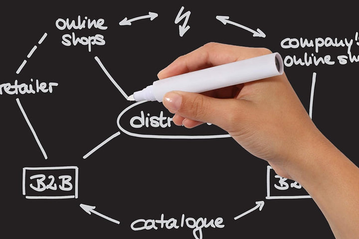 Be!Board B1301 Grosse Glas-Magnettafel / Whiteboard schwarz, 90 x 60 cm Schwarz 90 x 60 cm, Schwarz