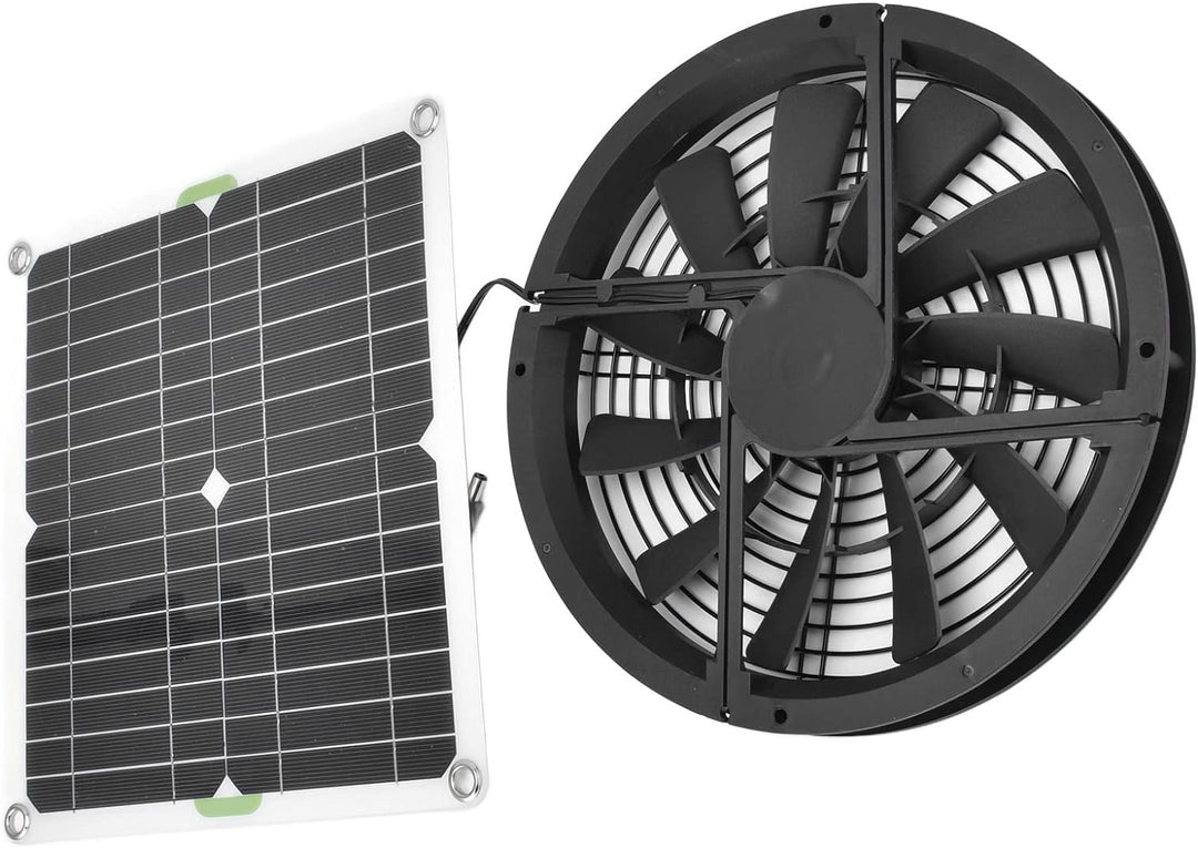 Solar Panel Fan Kit, Abluftventilator für Kleine Hühnerställe, Gewächshäuser, Schuppen, Haustierhäus
