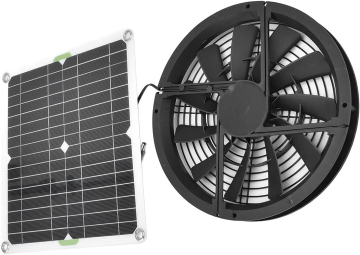 Solar Panel Fan Kit, Abluftventilator für Kleine Hühnerställe, Gewächshäuser, Schuppen, Haustierhäus