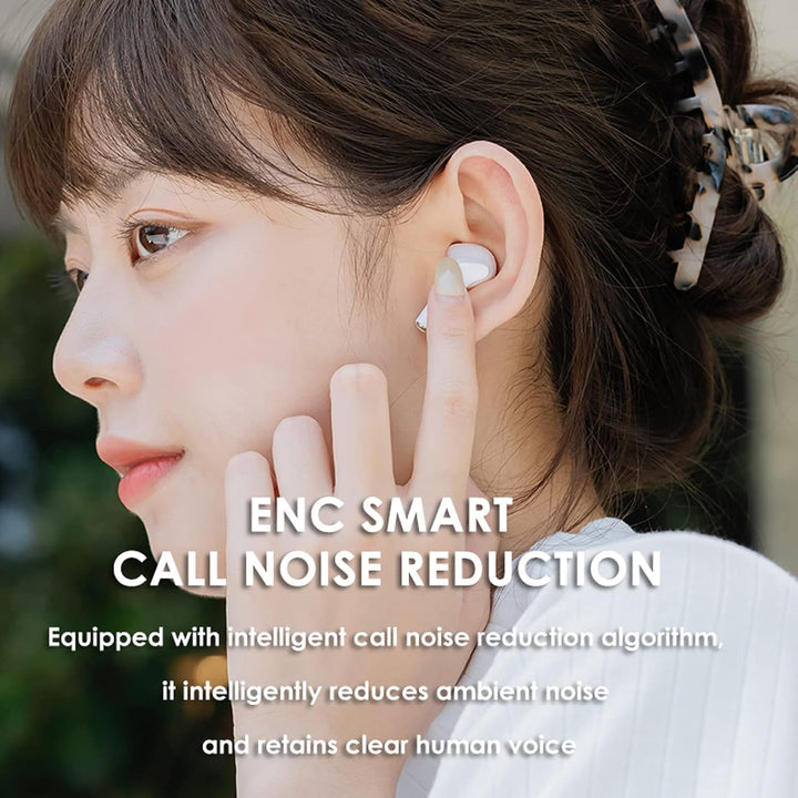 Bluetooth Kinder Kopfhörer Kabellos Rosa In-Ear Kleine Ohrhörer HiFi Stereo Klang mit Mic für Arbeit